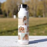 Multi Photo Collage Create Your Own Personalized Water Bottle<br><div class="desc">Multi Photo Collage Create Your Own Personalized Water Bottle features a photo collage of five of your favourite photos and personalized with your name or custom text in modern typography. Perfect personalized gifts family and friends for birthdays, Christmas, Mother's Day, Father's Day, Grandparents, brother, sister, best friend and more. Designed...</div>