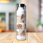 Multi Photo Collage Create Your Own Personalized Water Bottle<br><div class="desc">Multi Photo Collage Create Your Own Personalized Water Bottle features a photo collage of five of your favourite photos and personalized with your name or custom text in modern typography. Perfect personalized gifts family and friends for birthdays, Christmas, Mother's Day, Father's Day, Grandparents, brother, sister, best friend and more. Designed...</div>