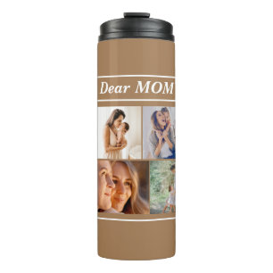 Multi Photo Collage Modern Personalized mother's Thermal Tumbler