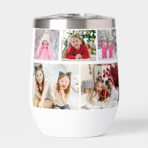 Multi Photo Collage Modern Personalized Name