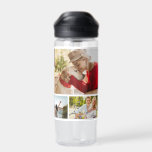 Multi Photo Collage Modern Personalized Name Water Bottle<br><div class="desc">Multi Photo Collage Modern Personalized Name Water Bottle features a photo collage of nine of your favourite photos. Personalized with your name in modern black script. Perfect for birthday, Christmas, Mother's Day, Father's Day, Grandparents, brother, sister, best friend and more. PHOTO TIP: centre your photos before uploading to Zazzle. Designed...</div>