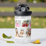 Multi Photo Collage Modern Personalized Name Water Bottle<br><div class="desc">Multi Photo Collage Modern Personalized Name Water Bottle features a photo collage of six of your favourite photos. Personalized with your name in modern black script. Perfect for birthday,  Christmas,  baby shower and more. PHOTO TIP: centre your photos before uploading to Zazzle. Designed by ©Evco Studio www.zazzle.com/store/evcostudio</div>
