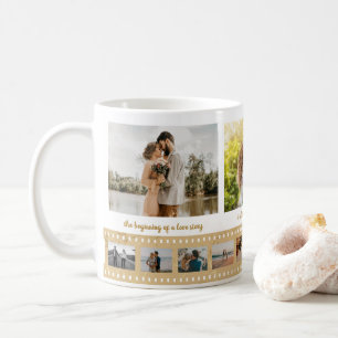 Multi Photo Collage Newly Weds Couple Anniversary Coffee Mug