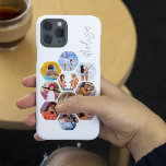 Multi Photo Collage Simple Modern Personalized Case-Mate iPhone 14 Pro Case<br><div class="desc">Multi Photo Collage Simple Modern Personalized Name Hexagon Pattern Smartphone iPhone Case features a photo collage of your favourite photos in a hexagon shape. Personalized with your name. Perfect for birthday, Christmas, Mother's Day, Father's Day, Grandparents, brother, sister, best friend and more. PHOTO TIP: centre your photos before uploading to...</div>
