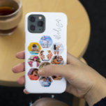 Multi Photo Collage Simple Modern Personalized Case-Mate iPhone 14 Pro Max Case<br><div class="desc">Multi Photo Collage Simple Modern Personalized Name Hexagon Pattern Smartphone iPhone Case features a photo collage of your favourite photos in a hexagon shape. Personalized with your name. Perfect for birthday, Christmas, Mother's Day, Father's Day, Grandparents, brother, sister, best friend and more. PHOTO TIP: centre your photos before uploading to...</div>