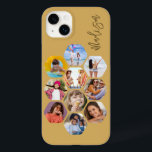Multi Photo Collage Simple Modern Personalized Case-Mate iPhone 14 Plus Case<br><div class="desc">Multi Photo Collage Simple Modern Personalized Name Hexagon Pattern Smartphone iPhone Case features a photo collage of your favourite photos in a hexagon shape. Personalized with your name. Perfect for birthday, Christmas, Mother's Day, Father's Day, Grandparents, brother, sister, best friend and more. PHOTO TIP: centre your photos before uploading to...</div>