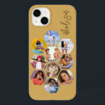 Multi Photo Collage Simple Modern Personalized Case-Mate iPhone 14 Plus Case<br><div class="desc">Multi Photo Collage Simple Modern Personalized Name Hexagon Pattern Smartphone iPhone Case features a photo collage of your favourite photos in a hexagon shape. Personalized with your name. Perfect for birthday, Christmas, Mother's Day, Father's Day, Grandparents, brother, sister, best friend and more. PHOTO TIP: centre your photos before uploading to...</div>