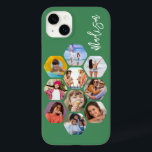 Multi Photo Collage Simple Modern Personalized Case-Mate iPhone 14 Plus Case<br><div class="desc">Multi Photo Collage Simple Modern Personalized Name Hexagon Pattern Smartphone iPhone Case features a photo collage of your favourite photos in a hexagon shape. Personalized with your name. Perfect for birthday, Christmas, Mother's Day, Father's Day, Grandparents, brother, sister, best friend and more. PHOTO TIP: centre your photos before uploading to...</div>