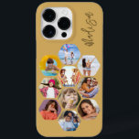 Multi Photo Collage Simple Modern Personalized Case-Mate iPhone 14 Pro Max Case<br><div class="desc">Multi Photo Collage Simple Modern Personalized Name Hexagon Pattern Smartphone iPhone Case features a photo collage of your favourite photos in a hexagon shape. Personalized with your name. Perfect for birthday, Christmas, Mother's Day, Father's Day, Grandparents, brother, sister, best friend and more. PHOTO TIP: centre your photos before uploading to...</div>