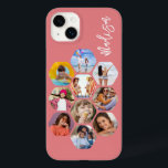 Multi Photo Collage Simple Modern Personalized Case-Mate iPhone 14 Plus Case<br><div class="desc">Multi Photo Collage Simple Modern Personalized Name Hexagon Pattern Smartphone iPhone Case features a photo collage of your favourite photos in a hexagon shape. Personalized with your name. Perfect for birthday, Christmas, Mother's Day, Father's Day, Grandparents, brother, sister, best friend and more. PHOTO TIP: centre your photos before uploading to...</div>