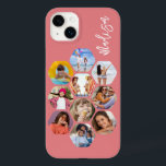 Multi Photo Collage Simple Modern Personalized Case-Mate iPhone 14 Plus Case<br><div class="desc">Multi Photo Collage Simple Modern Personalized Name Hexagon Pattern Smartphone iPhone Case features a photo collage of your favourite photos in a hexagon shape. Personalized with your name. Perfect for birthday, Christmas, Mother's Day, Father's Day, Grandparents, brother, sister, best friend and more. PHOTO TIP: centre your photos before uploading to...</div>