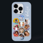 Multi Photo Collage Simple Modern Personalized Case-Mate iPhone 14 Pro Case<br><div class="desc">Multi Photo Collage Simple Modern Personalized Name Hexagon Pattern Smartphone iPhone Case features a photo collage of your favourite photos in a hexagon shape. Personalized with your name. Perfect for birthday, Christmas, Mother's Day, Father's Day, Grandparents, brother, sister, best friend and more. PHOTO TIP: centre your photos before uploading to...</div>