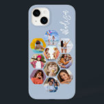 Multi Photo Collage Simple Modern Personalized Case-Mate iPhone 14 Plus Case<br><div class="desc">Multi Photo Collage Simple Modern Personalized Name Hexagon Pattern Smartphone iPhone Case features a photo collage of your favourite photos in a hexagon shape. Personalized with your name. Perfect for birthday, Christmas, Mother's Day, Father's Day, Grandparents, brother, sister, best friend and more. PHOTO TIP: centre your photos before uploading to...</div>