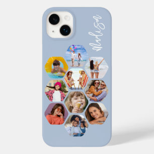 Multi Photo Collage Simple Modern Personalized Case-Mate iPhone 14 Plus Case
