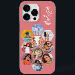 Multi Photo Collage Simple Modern Personalized Case-Mate iPhone 14 Pro Max Case<br><div class="desc">Multi Photo Collage Simple Modern Personalized Name Hexagon Pattern Smartphone iPhone Case features a photo collage of your favourite photos in a hexagon shape. Personalized with your name. Perfect for birthday, Christmas, Mother's Day, Father's Day, Grandparents, brother, sister, best friend and more. PHOTO TIP: centre your photos before uploading to...</div>