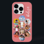 Multi Photo Collage Simple Modern Personalized Case-Mate iPhone 14 Pro Case<br><div class="desc">Multi Photo Collage Simple Modern Personalized Name Hexagon Pattern Smartphone iPhone Case features a photo collage of your favourite photos in a hexagon shape. Personalized with your name. Perfect for birthday, Christmas, Mother's Day, Father's Day, Grandparents, brother, sister, best friend and more. PHOTO TIP: centre your photos before uploading to...</div>