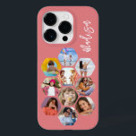Multi Photo Collage Simple Modern Personalized Case-Mate iPhone 14 Pro Case<br><div class="desc">Multi Photo Collage Simple Modern Personalized Name Hexagon Pattern Smartphone iPhone Case features a photo collage of your favourite photos in a hexagon shape. Personalized with your name. Perfect for birthday, Christmas, Mother's Day, Father's Day, Grandparents, brother, sister, best friend and more. PHOTO TIP: centre your photos before uploading to...</div>