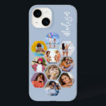Multi Photo Collage Simple Modern Personalized Case-Mate iPhone 14 Case<br><div class="desc">Multi Photo Collage Simple Modern Personalized Name Hexagon Pattern Smartphone iPhone Case features a photo collage of your favourite photos in a hexagon shape. Personalized with your name. Perfect for birthday, Christmas, Mother's Day, Father's Day, Grandparents, brother, sister, best friend and more. PHOTO TIP: centre your photos before uploading to...</div>