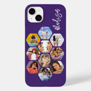 Multi Photo Collage Simple Modern Personalized Case-Mate iPhone 14 Plus Case