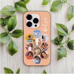 Multi Photo Collage Simple Modern Personalized Case-Mate iPhone 14 Pro Case<br><div class="desc">Multi Photo Collage Simple Modern Personalized Name Hexagon Pattern Smartphone iPhone Case features a photo collage of your favourite photos in a hexagon shape. Personalized with your name. Perfect for birthday, Christmas, Mother's Day, Father's Day, Grandparents, brother, sister, best friend and more. PHOTO TIP: centre your photos before uploading to...</div>