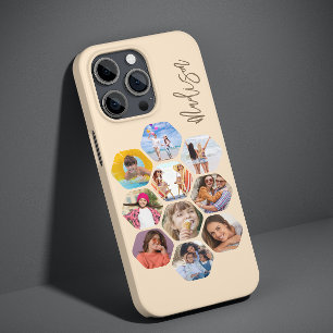 Multi Photo Collage Simple Modern Personalized Case-Mate iPhone 14 Plus Case
