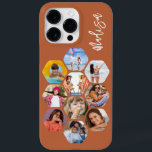 Multi Photo Collage Simple Modern Personalized Case-Mate iPhone 14 Pro Max Case<br><div class="desc">Multi Photo Collage Simple Modern Personalized Name Hexagon Pattern Smartphone iPhone Case features a photo collage of your favourite photos in a hexagon shape. Personalized with your name. Perfect for birthday, Christmas, Mother's Day, Father's Day, Grandparents, brother, sister, best friend and more. PHOTO TIP: centre your photos before uploading to...</div>
