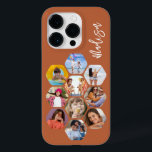 Multi Photo Collage Simple Modern Personalized Case-Mate iPhone 14 Pro Case<br><div class="desc">Multi Photo Collage Simple Modern Personalized Name Hexagon Pattern Smartphone iPhone Case features a photo collage of your favourite photos in a hexagon shape. Personalized with your name. Perfect for birthday, Christmas, Mother's Day, Father's Day, Grandparents, brother, sister, best friend and more. PHOTO TIP: centre your photos before uploading to...</div>