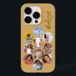 Multi Photo Collage Simple Modern Personalized Case-Mate iPhone 14 Pro Case<br><div class="desc">Multi Photo Collage Simple Modern Personalized Name Hexagon Pattern Smartphone iPhone Case features a photo collage of your favourite photos in a hexagon shape. Personalized with your name. Perfect for birthday, Christmas, Mother's Day, Father's Day, Grandparents, brother, sister, best friend and more. PHOTO TIP: centre your photos before uploading to...</div>