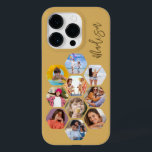 Multi Photo Collage Simple Modern Personalized Case-Mate iPhone 14 Pro Case<br><div class="desc">Multi Photo Collage Simple Modern Personalized Name Hexagon Pattern Smartphone iPhone Case features a photo collage of your favourite photos in a hexagon shape. Personalized with your name. Perfect for birthday, Christmas, Mother's Day, Father's Day, Grandparents, brother, sister, best friend and more. PHOTO TIP: centre your photos before uploading to...</div>