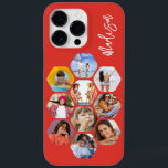Multi Photo Collage Simple Modern Personalized Case-Mate iPhone 14 Pro Max Case<br><div class="desc">Multi Photo Collage Simple Modern Personalized Name Hexagon Pattern Smartphone iPhone Case features a photo collage of your favourite photos in a hexagon shape. Personalized with your name. Perfect for birthday, Christmas, Mother's Day, Father's Day, Grandparents, brother, sister, best friend and more. PHOTO TIP: centre your photos before uploading to...</div>