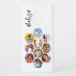 Multi Photo Collage Simple Modern Personalized Case-Mate Samsung Galaxy S9 Case<br><div class="desc">Multi Photo Collage Simple Modern Personalized Name Hexagon Pattern Smartphone Samsung Case features a photo collage of your favourite photos in a hexagon shape. Personalized with your name. Perfect for birthday, Christmas, Mother's Day, Father's Day, Grandparents, brother, sister, best friend and more. PHOTO TIP: centre your photos before uploading to...</div>