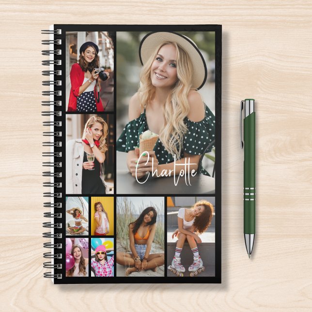 Multi Photo Collage Simple Modern Personalized Planner (Creator Uploaded)