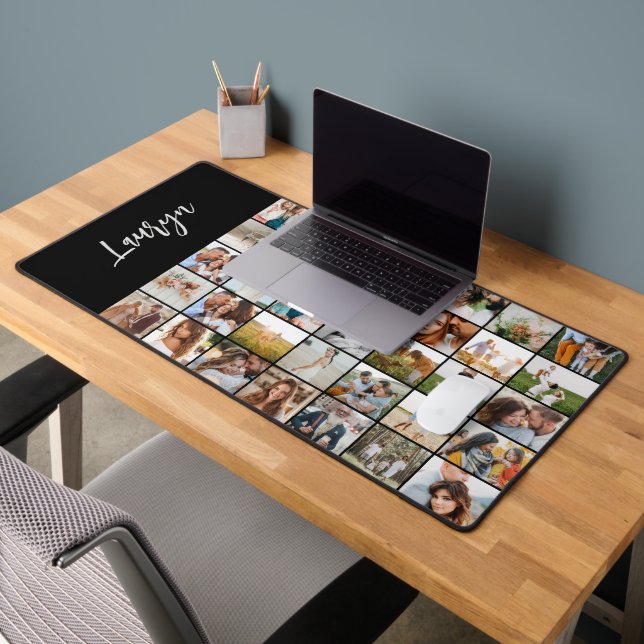 multi photo family gift keepsake desk mat (Office 2)