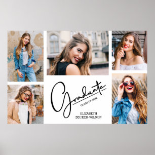 Multi Photo Graduation Keepsake Poster