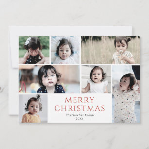 Multi Photo Merry Christmas Holiday Card