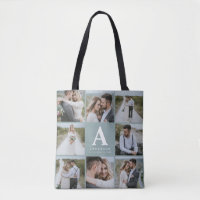 Multi photo monogram initial favor gift