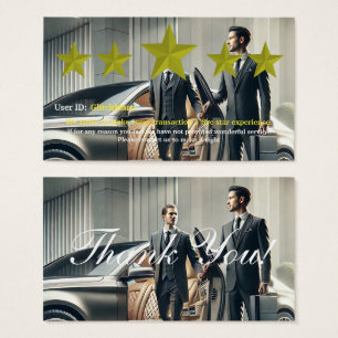 Multi Platform five star rating feedback card