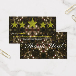 Multi Platform five star rating feedback card
