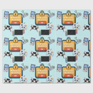 Multi Platform Video Game Wrapping Paper