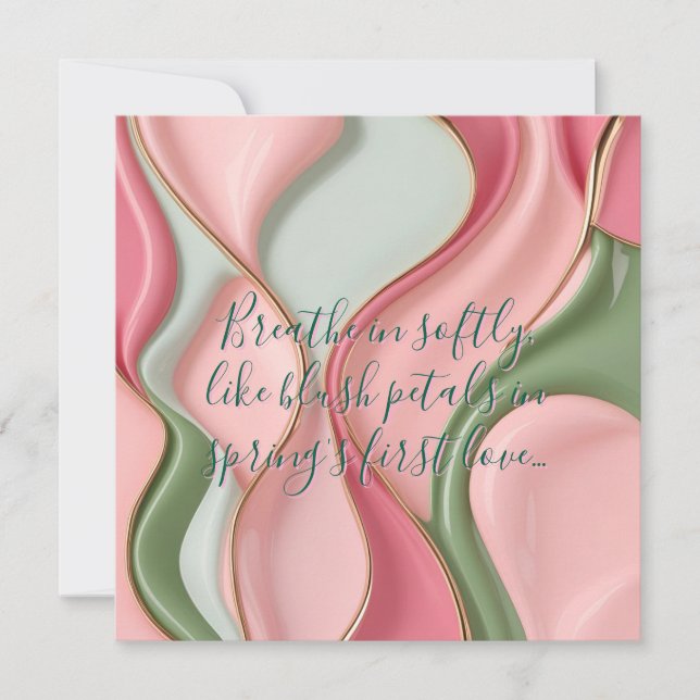 Multi purpose flat card in stylish graphic (Front)