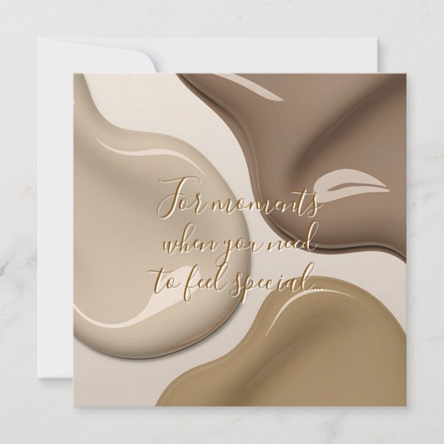 Multi purpose flat card in stylish graphic (Front)