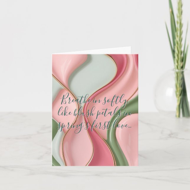 Multi purpose folded card in stylish graphic (Front)