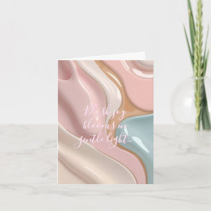 Multi purpose folded card in stylish graphic