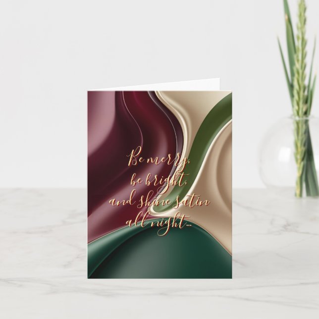 Multi purpose folded card in stylish graphic (Front)