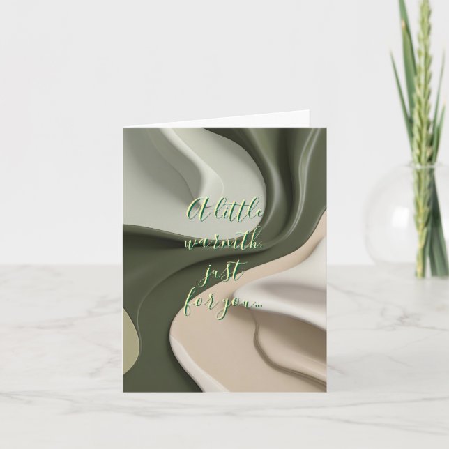 Multi purpose folded card in stylish graphic (Front)