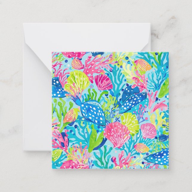 Multi purpose note card in stylish graphic (Front)