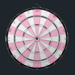 Multi-Target Bullseye Dart Board<br><div class="desc">A fun multi target bullseye themed dartboard. Fully customizable if desired to add business or family names, images, change background pink colour, and more. Enjoy!</div>