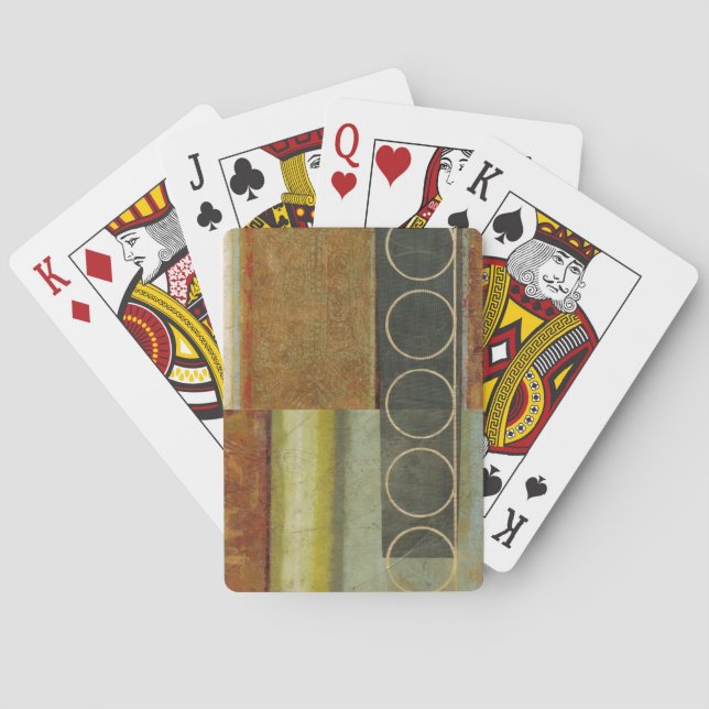 Multi-textured Abstract Painting by Vision Studio Playing Cards (Back)