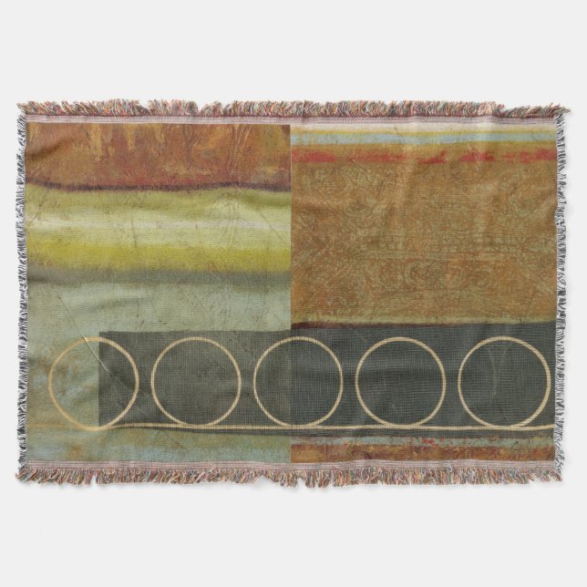 Multi-textured Abstract Painting by Vision Studio Throw Blanket (Front)