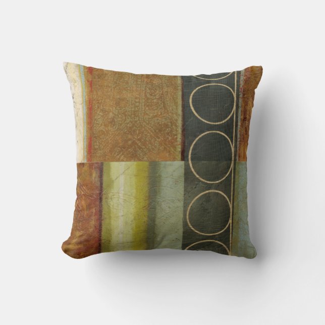 Multi-textured Abstract Painting by Vision Studio Throw Pillow (Front)